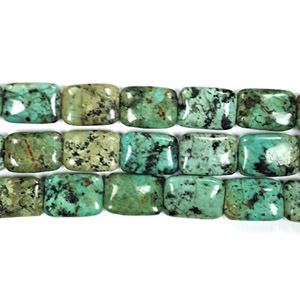 AFRICAN TURQUOISE RECTANGLE 13X18MM